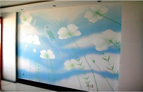 赤水市画墙绘怎么画好白云的蓬松感?