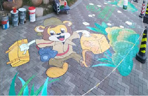 赤水市夏季画地面彩绘会遇到的问题