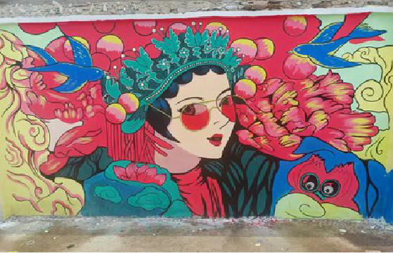 赤水市墙体彩绘-网红墙