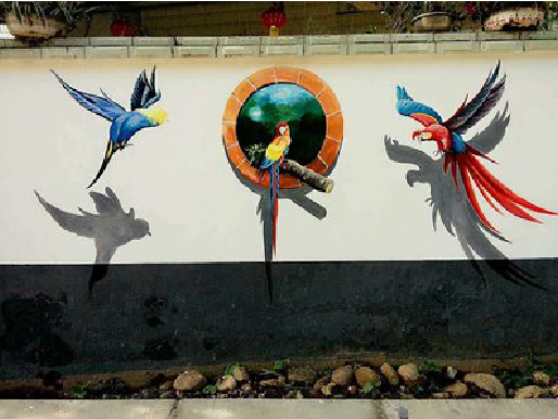 赤水市视觉错位-3D墙绘设计