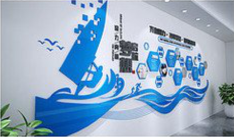 赤水市海浪主题文化墙如何设计？