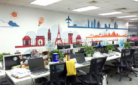 赤水市教你设计办公室墙绘的方法。