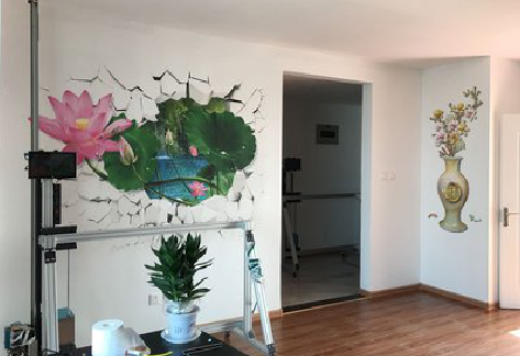 赤水市墙体彩绘相比墙纸的优势。