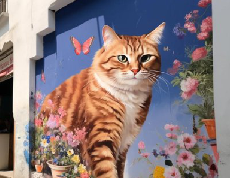 赤水市自己绘制有个性的手绘墙