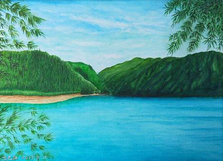 赤水市在墙绘中,如何绘画绿水青山?